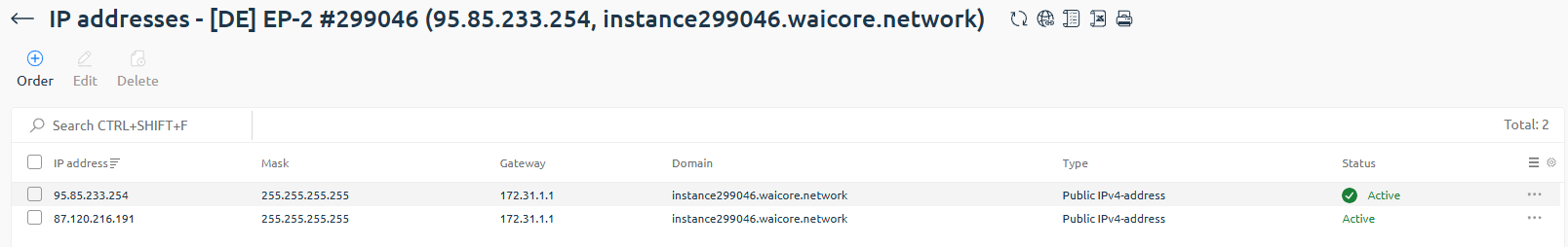 IP status